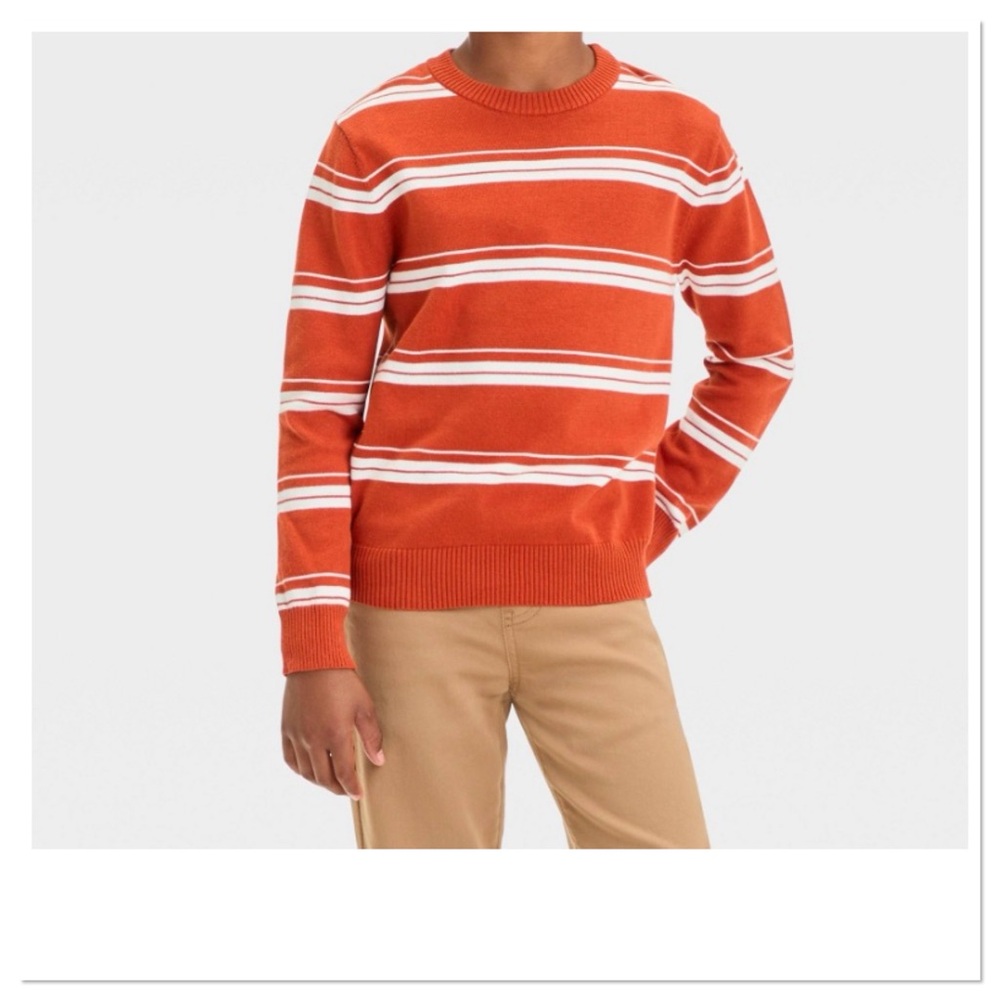 Boys Striped Pullover Sweater Cat & Jack